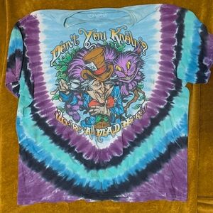 Liquid Blue Alice In Wonderland Tie-Dye Shirt